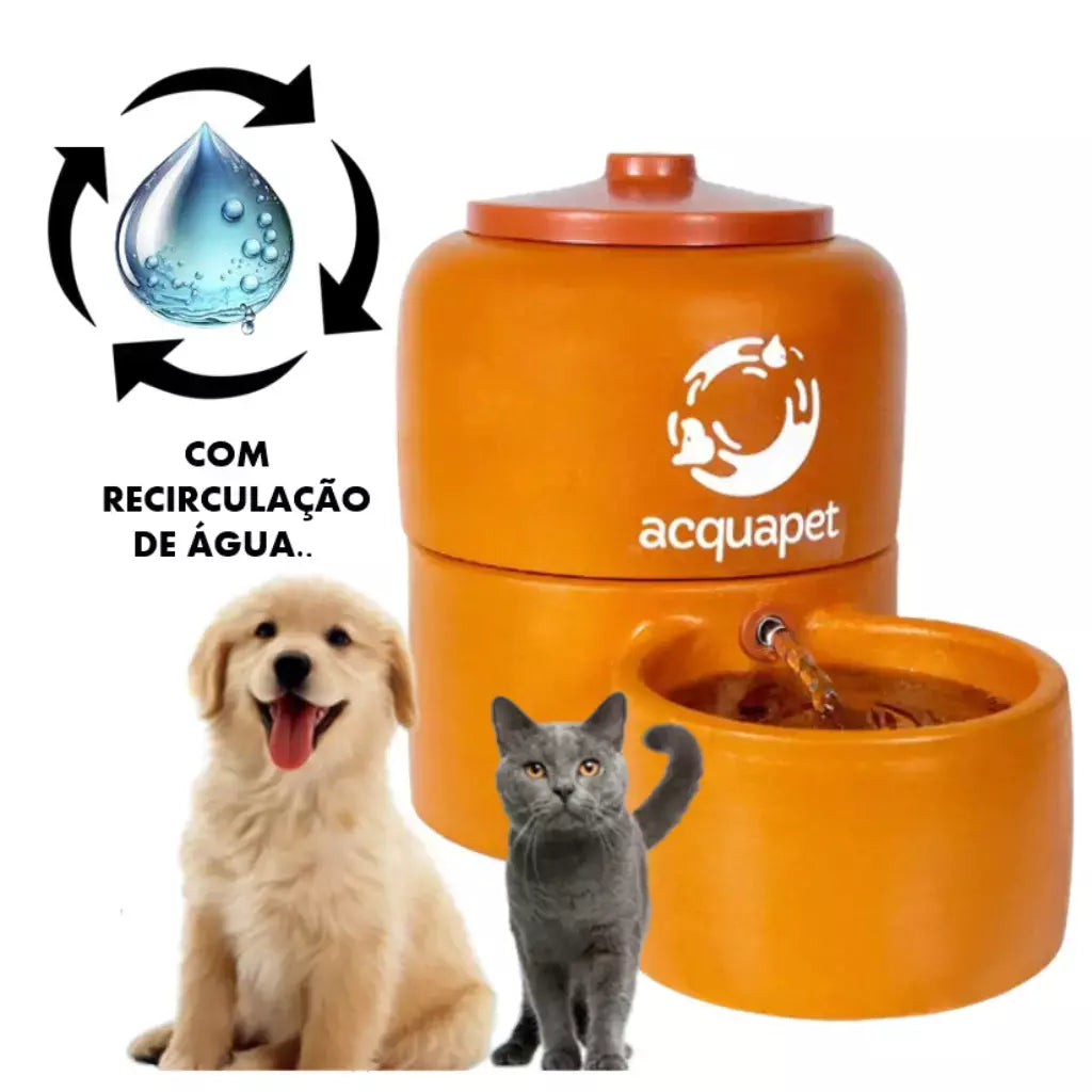 Filtro Bebedouro Acquapet - 2,5L Cerâmica com Bomba