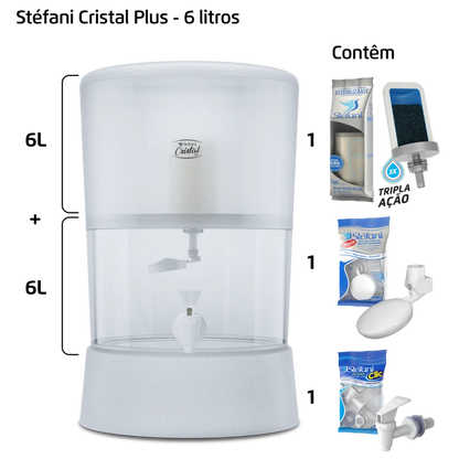 Filtro Cristal Plus - 6 litros - 1 vela