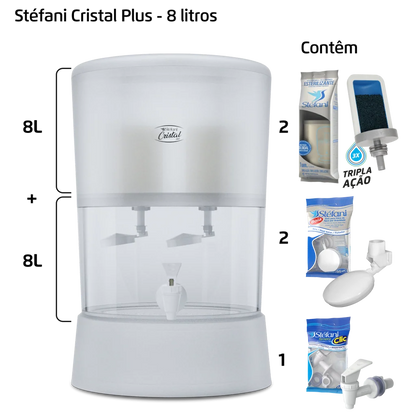 Filtro Cristal Plus - 8 litros - 2 velas