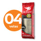 Caixa com 4 - Vela Tradicional
