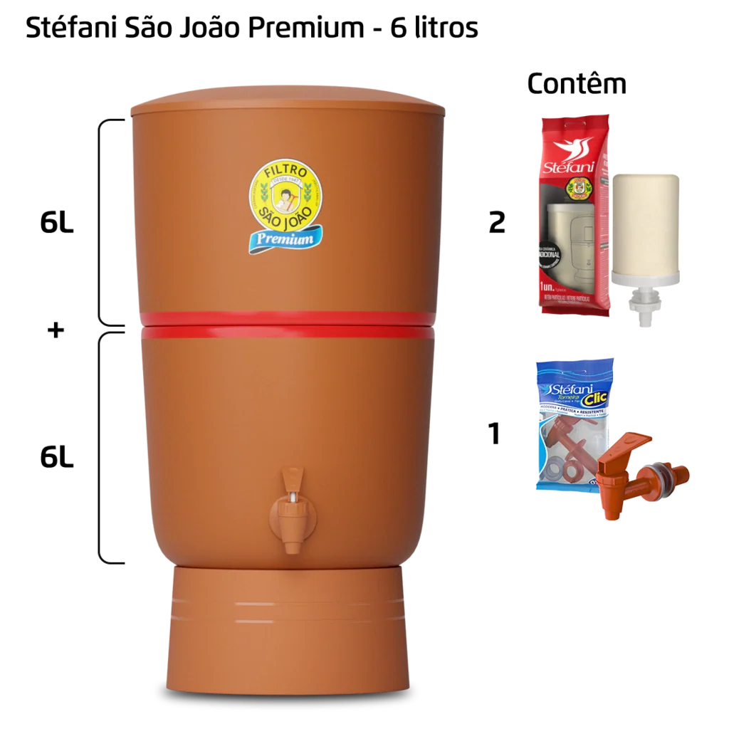 Filtro Premium - 6 litros - 2 velas