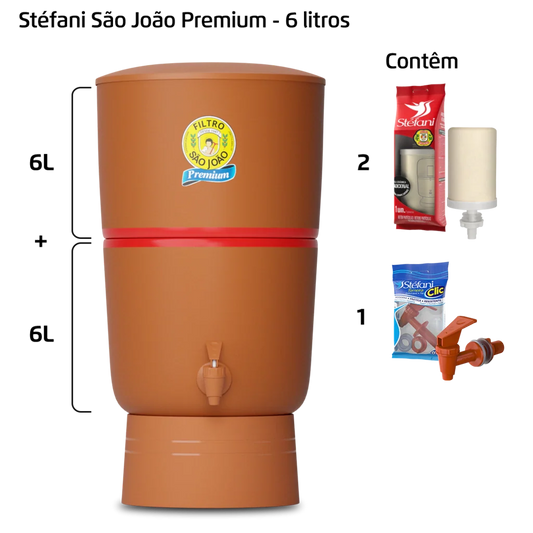 Filtro Premium - 6 litros - 2 velas