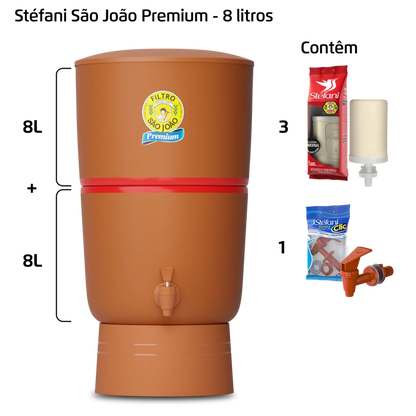 Filtro Premium - 8 litros - 3 velas