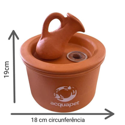 Bebedouro Fonte Jarro Cerâmica 2L - Acquapet